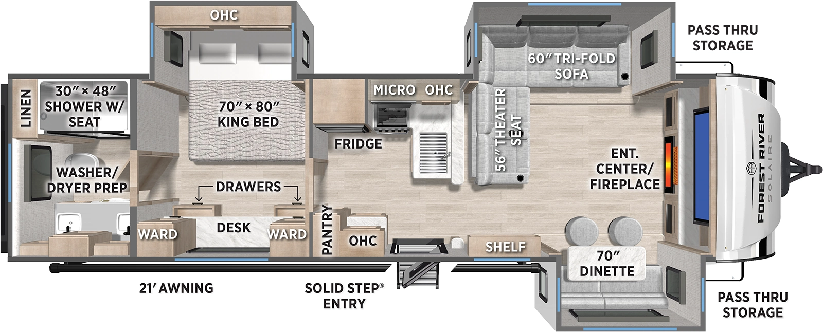 Solaire 3300FLBS Floorplan